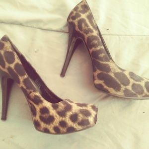 Carlos Santana Animal Print Stilettos